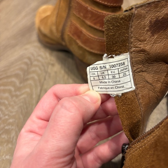 UGG Tan Suede Ankle Booties - Picture 6 of 7